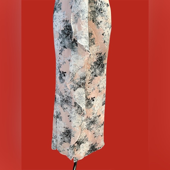 Calvin Klein Floral Print Long Dress - Picture 6 of 9